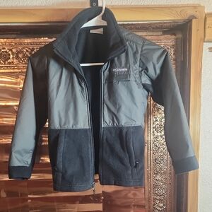 Columbia Kids' Two-Tone Black and Gray Fleece Lined Jacket